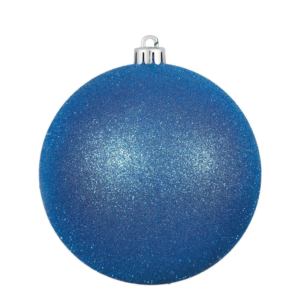 Enfeite suspenso Vickerman 25 cm Blue Glitter Ball