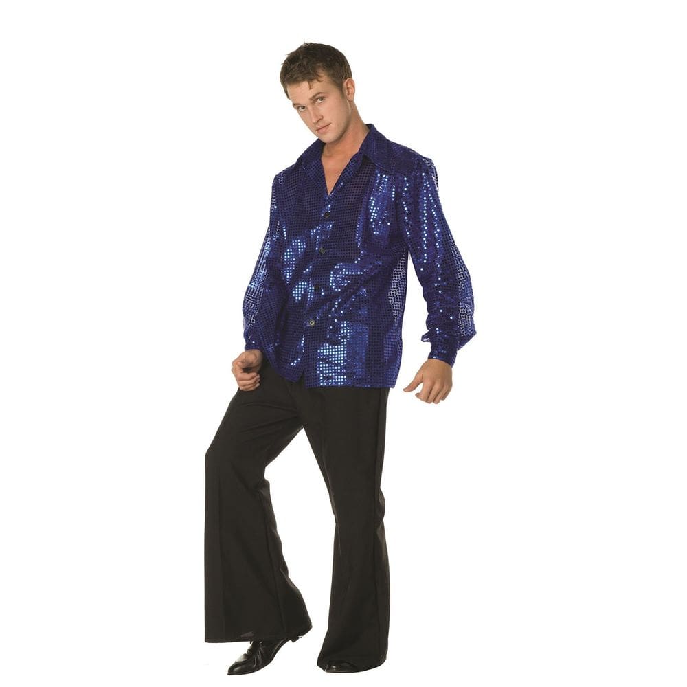 Calças RG Costumes 70s Dance Fever Bell Bottom pretas