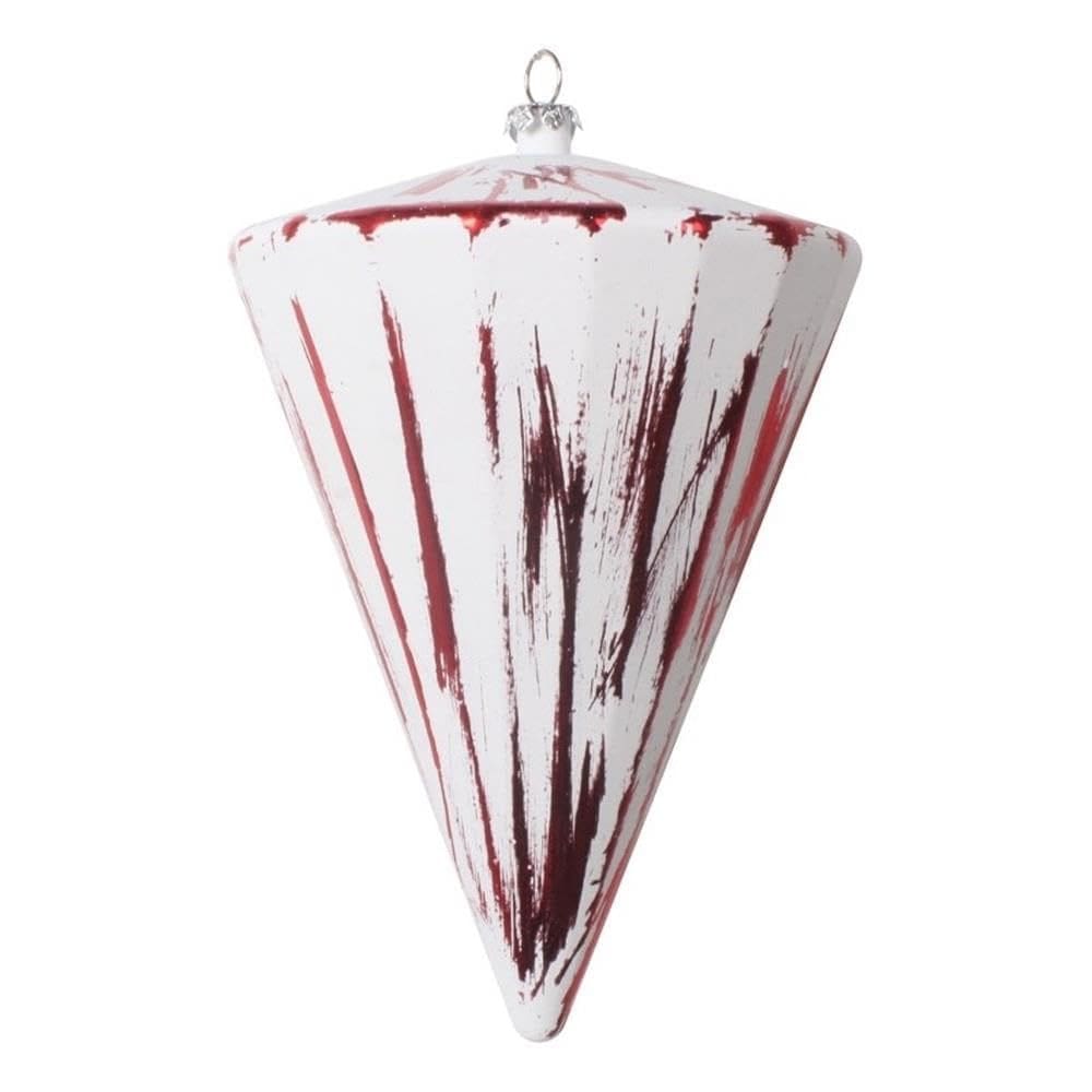 Enfeite de Natal para pendurar Vickerman 15 cm Red Cone Set 4