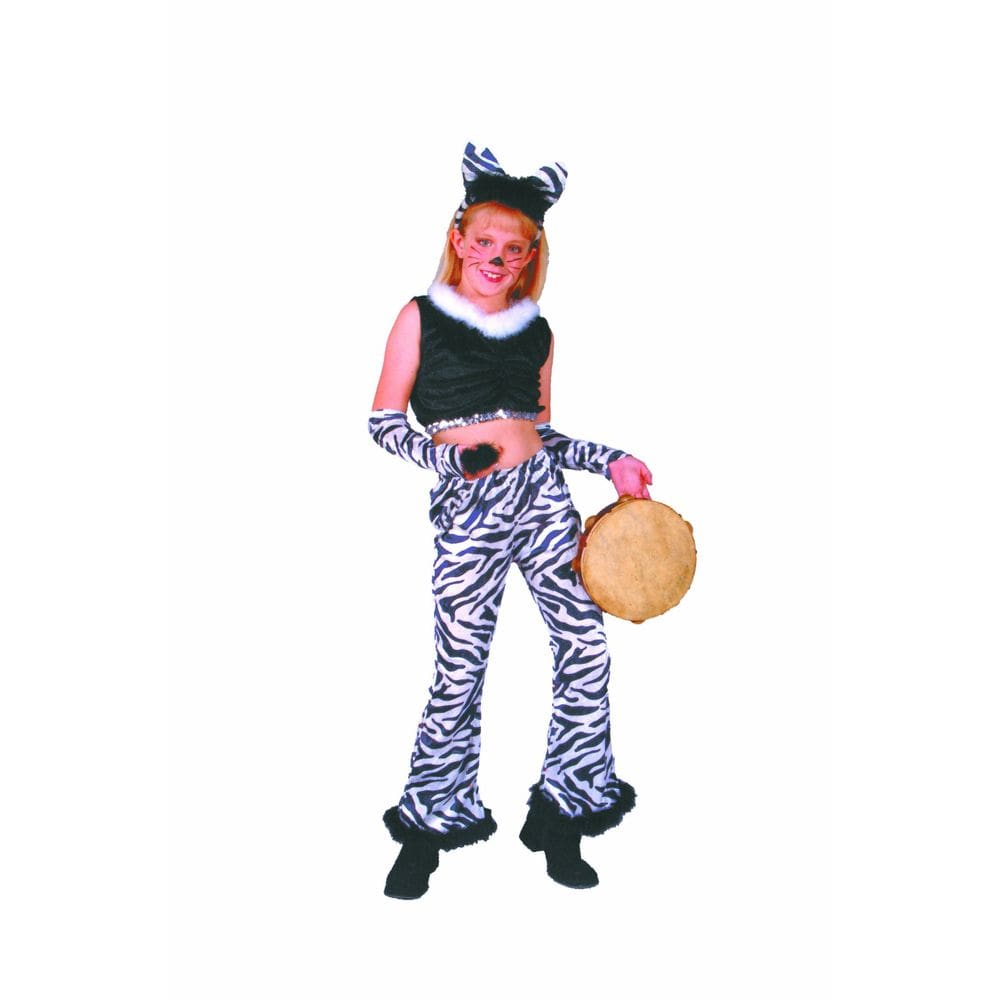 Fantasia infantil pequena de estrela do rock Zebra, fantasia de RG