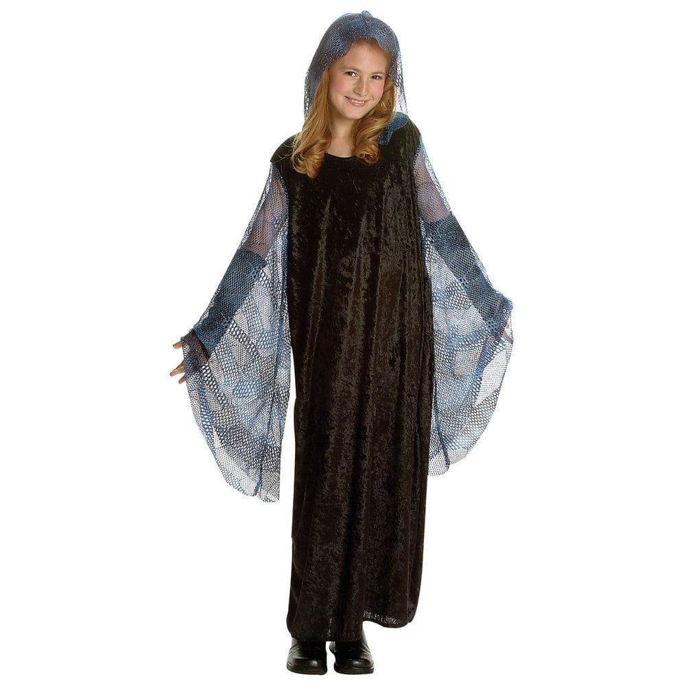 Vestido RG Costume Venus com capuz de malha azul, tamanho grande