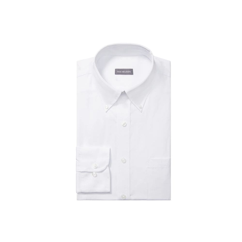 Camisa social Van Heusen Pinpoint Regular Fit White Masculina