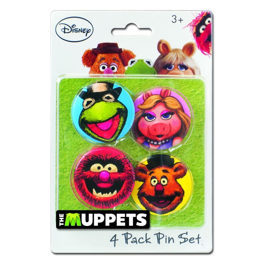Conjunto de pinos de botão Disney Muppets, pacote com 4 novidades