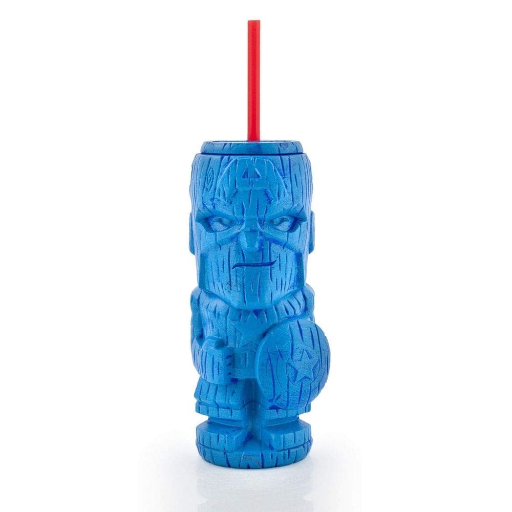 Copo Geeki Tikis Marvel Capitão América de 560 ml oficial