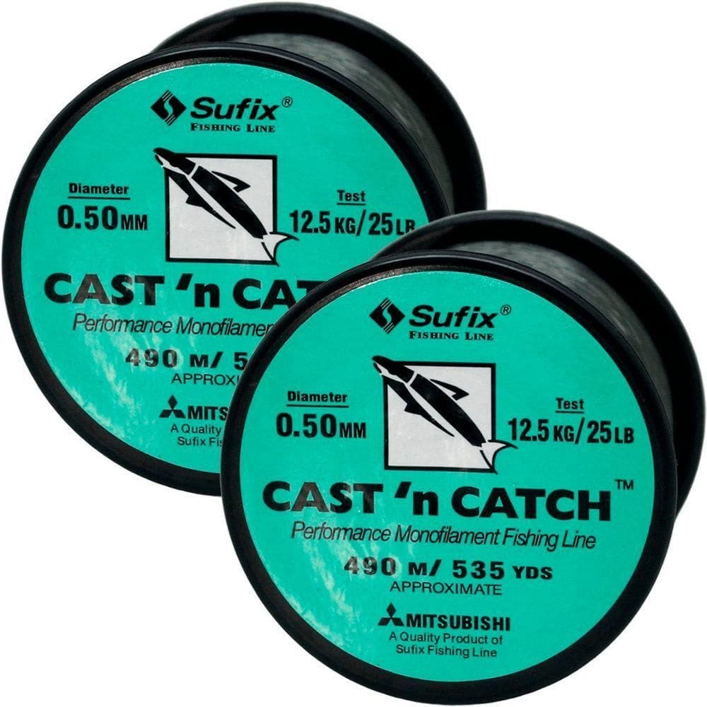 Kit 4 Linhas De Pesca Sufix Monofilamento 0,50mm 12,5kg 490m