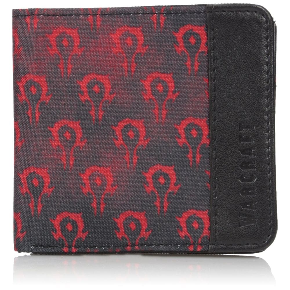 Carteira Warcraft Movie Horde Logo para Homens Preta