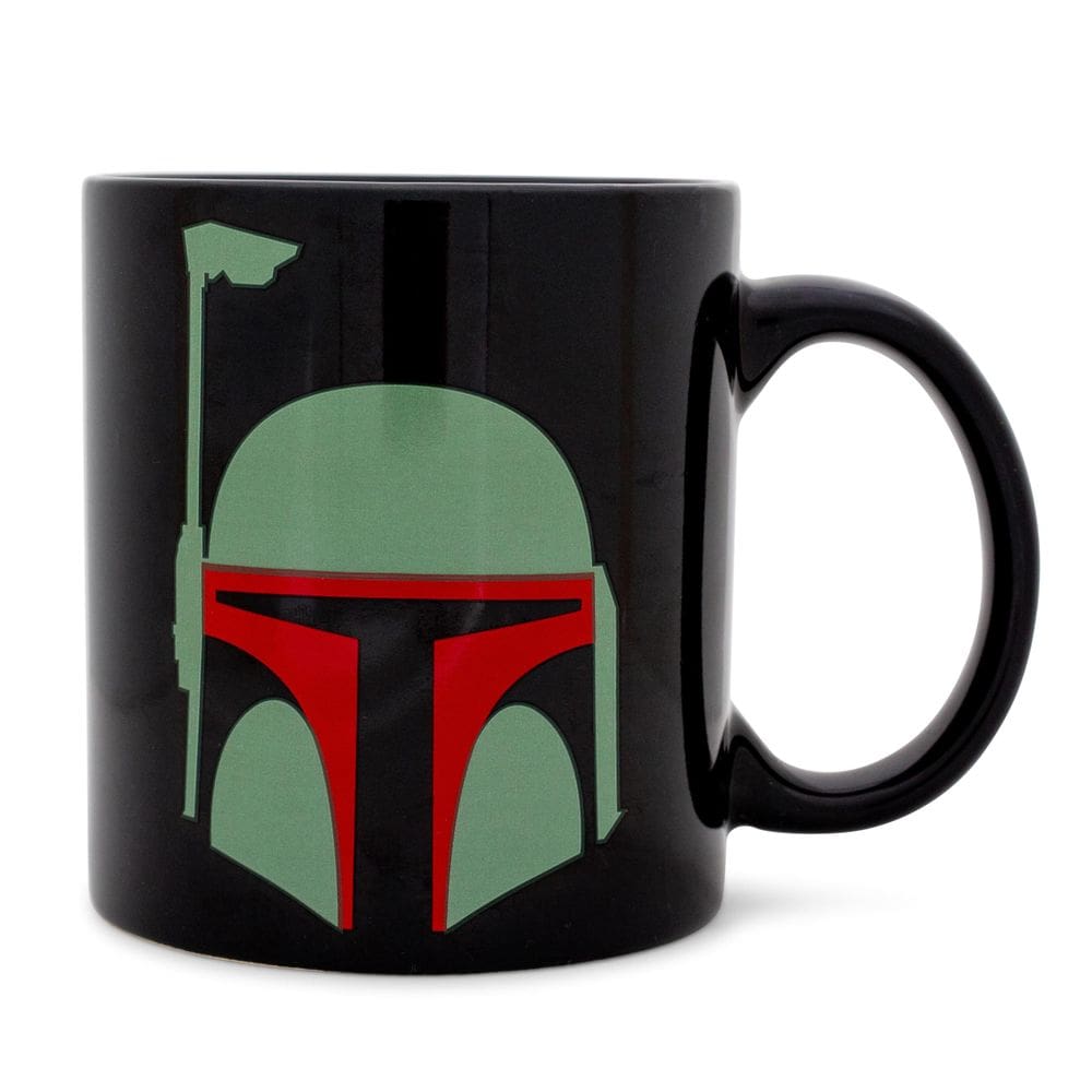 Caneca de café Silver Buffalo Star Wars Boba Fett Helmet 600ml
