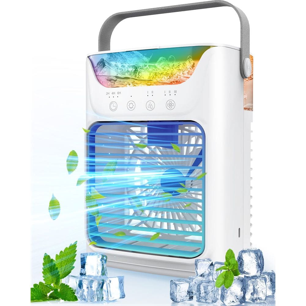 Ar condicionado portátil Asingleer F16 650mL 3 velocidades branco