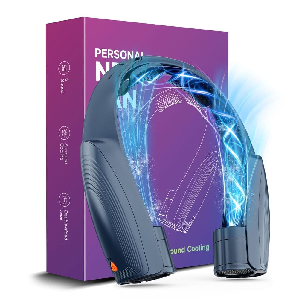 Ventilador de pescoço Slientspin AI Portable 6 velocidades 8000mAh recarregável