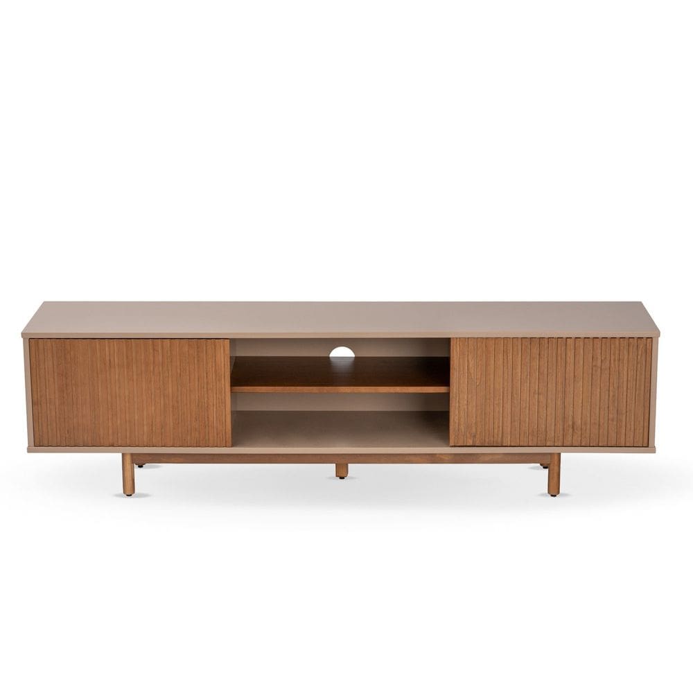 Rack para Tv 65 Polegadas Rischio 180cm de Lavie Cinza/Cappuccino