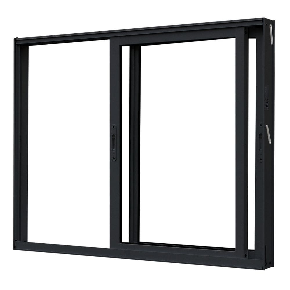 Janela de Alumínio Correr 100x150cm 2 Folhas Magnum Atlântica Preto