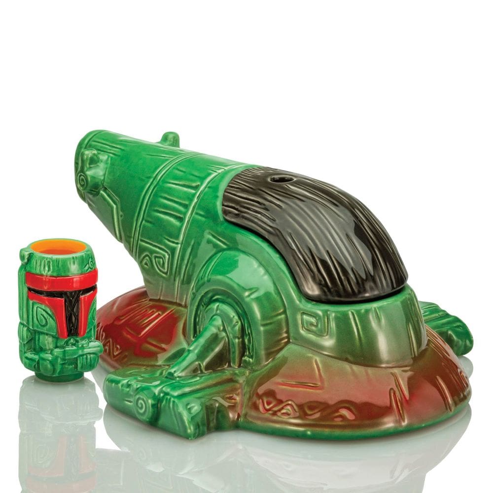 Conjunto Punch Bowl Geeki Tikis Star Wars Boba Fett Firespray