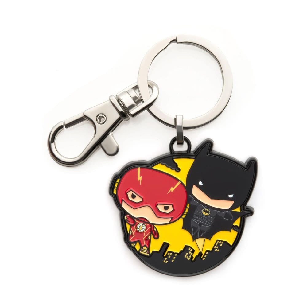 Chaveiro SalesOne DC Comics The Flash e Batman Chibi