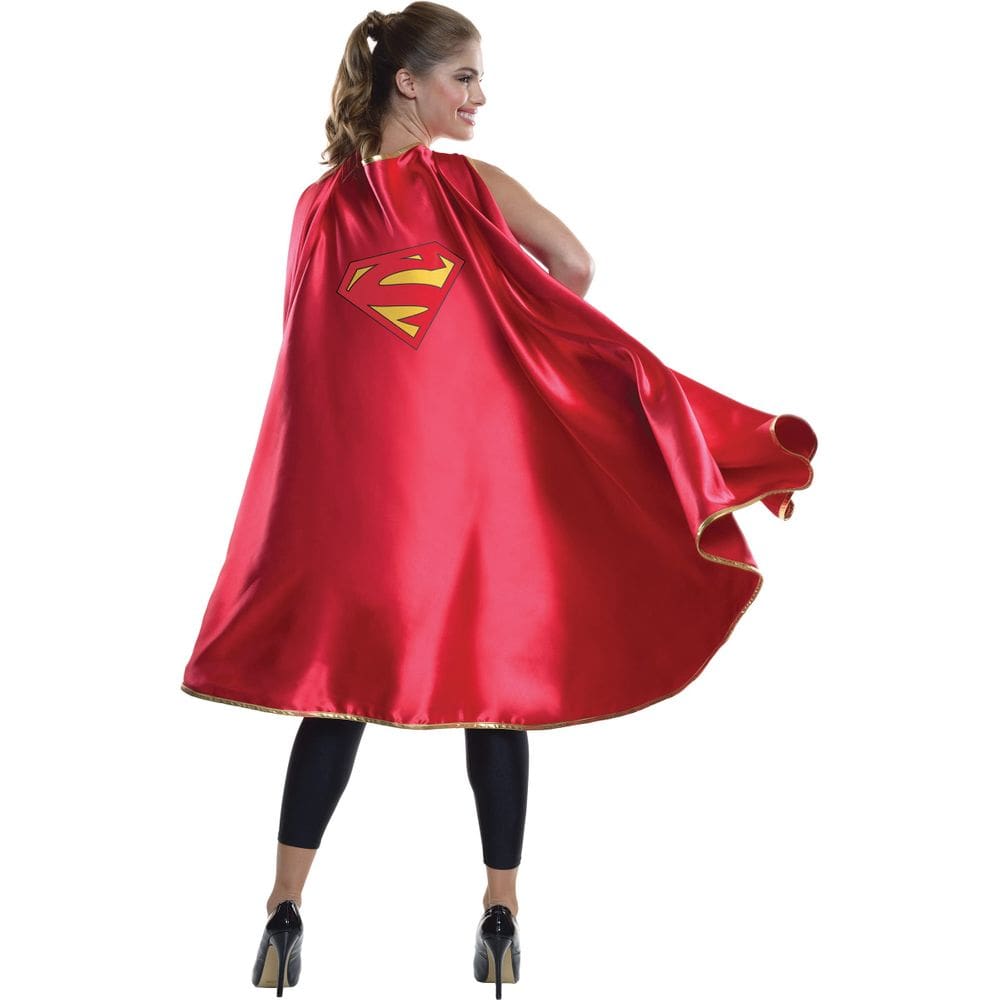 Cape Rubies DC Comics Supergirl para adultos e mulheres