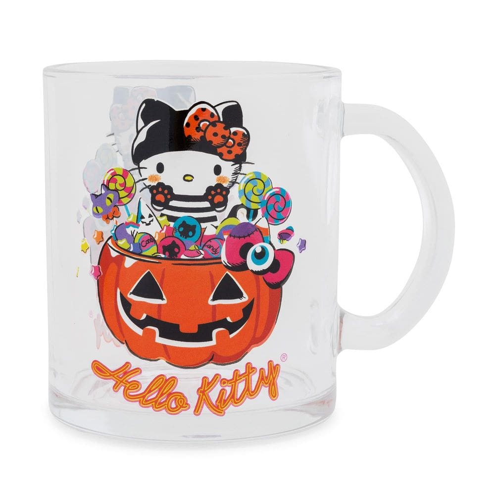 Caneca de vidro Silver Buffalo Sanrio Hello Kitty Halloween 530ml