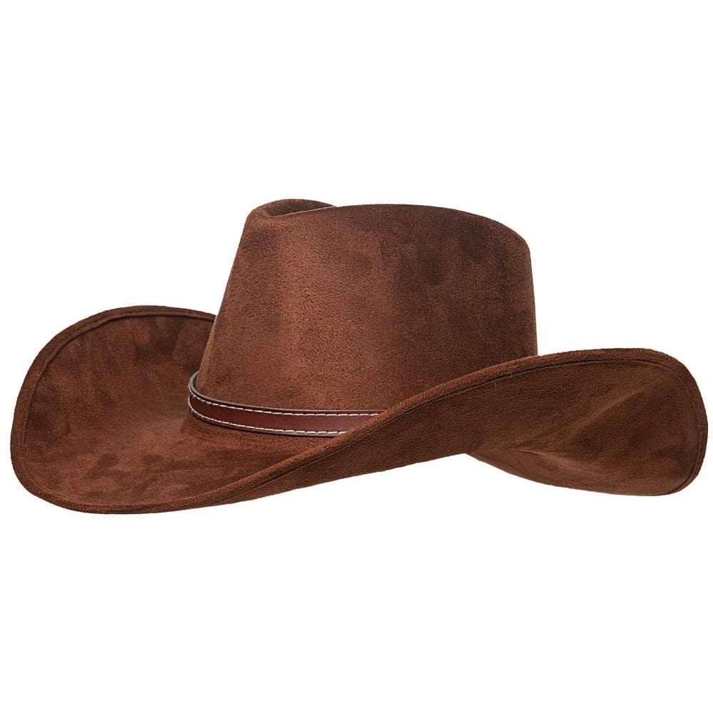 Fantasia: chapéu de cowboy, unissex, marrom para adultos
