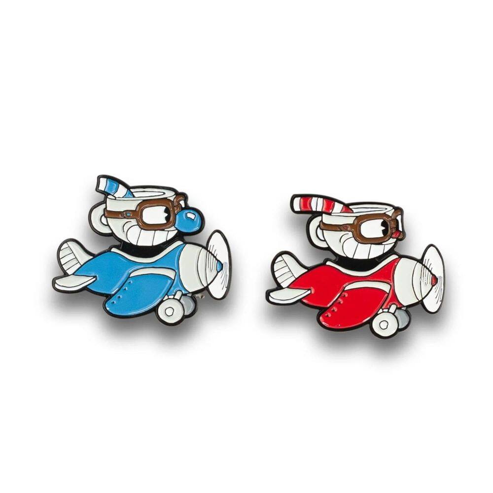 Conjunto de pinos JUST FUNKY Cuphead & Mugman Planes Enamel 1,5”