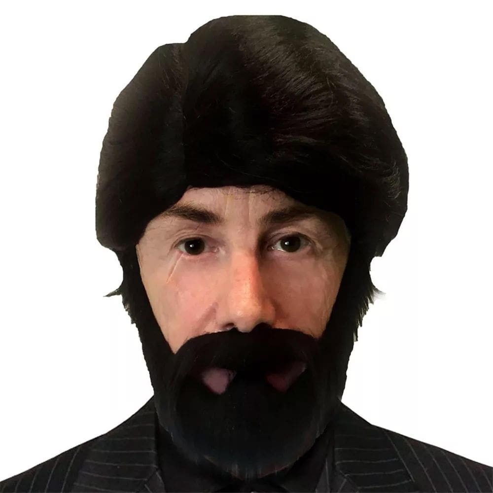 Conjunto de fantasias Inspired The Sniper Adult em Fortnite com barba e peruca