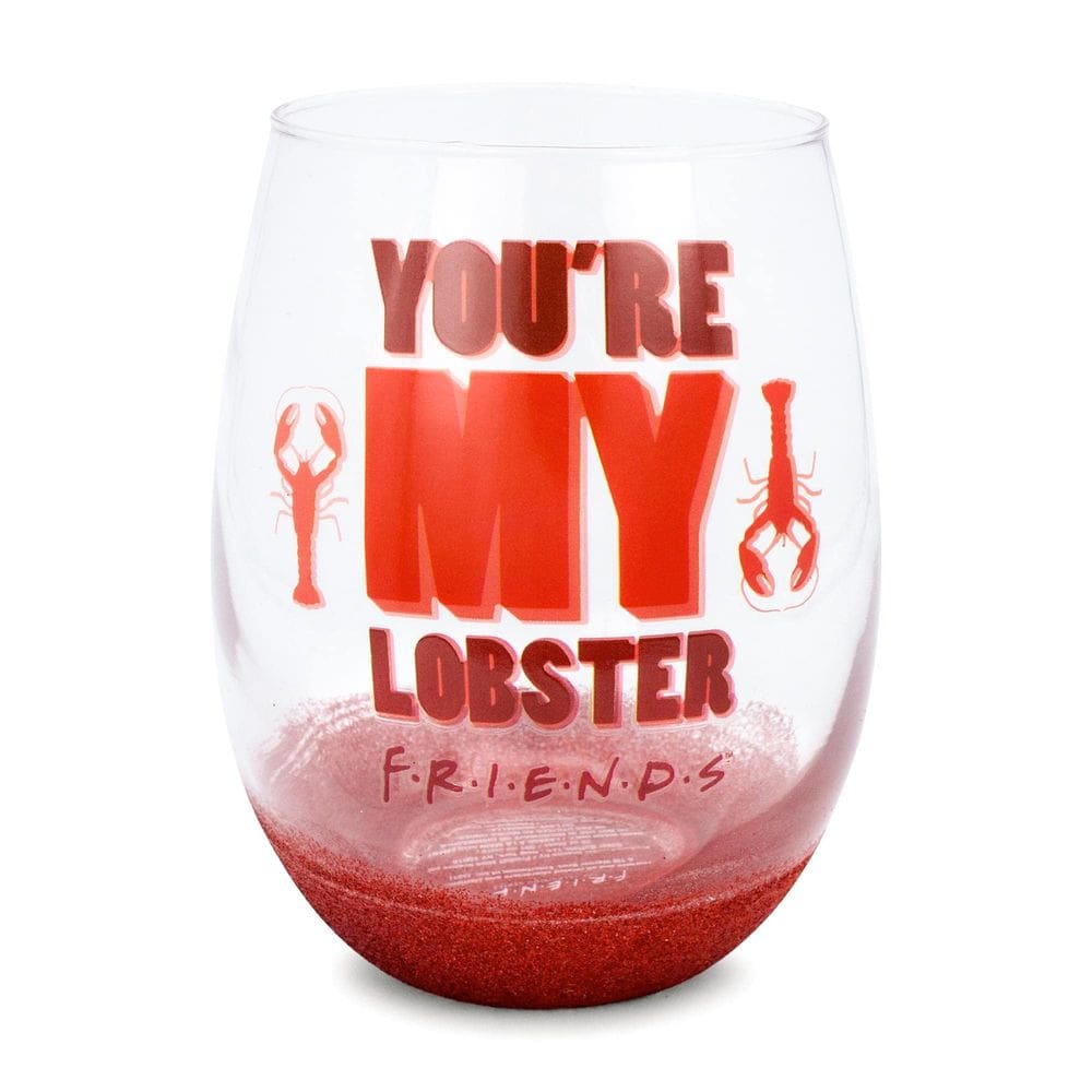 Copo de vinho Silver Buffalo Friends You`re My Lobster 600mL