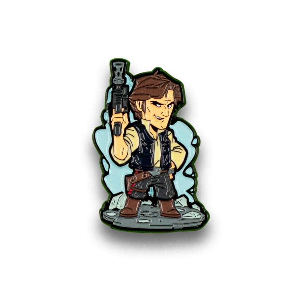 Pin STAR WARS: Design de arte exclusivo oficial de Han Solo