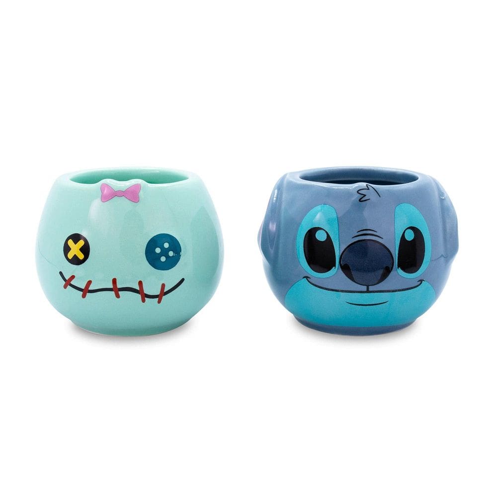 Mini canecas Disney Lilo & Stitch Scrump and Stitch, conjunto de 2