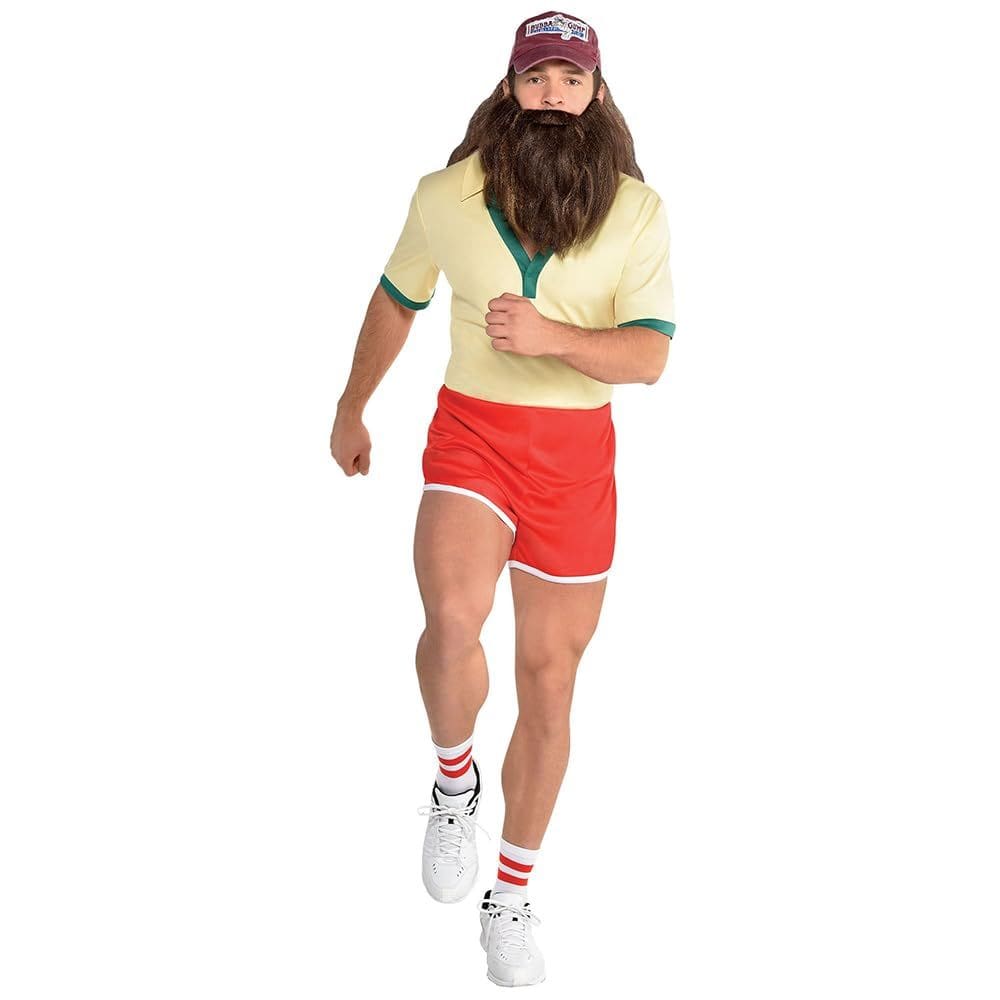 Fantasia Amscan Forrest Gump Running de poliéster para homens