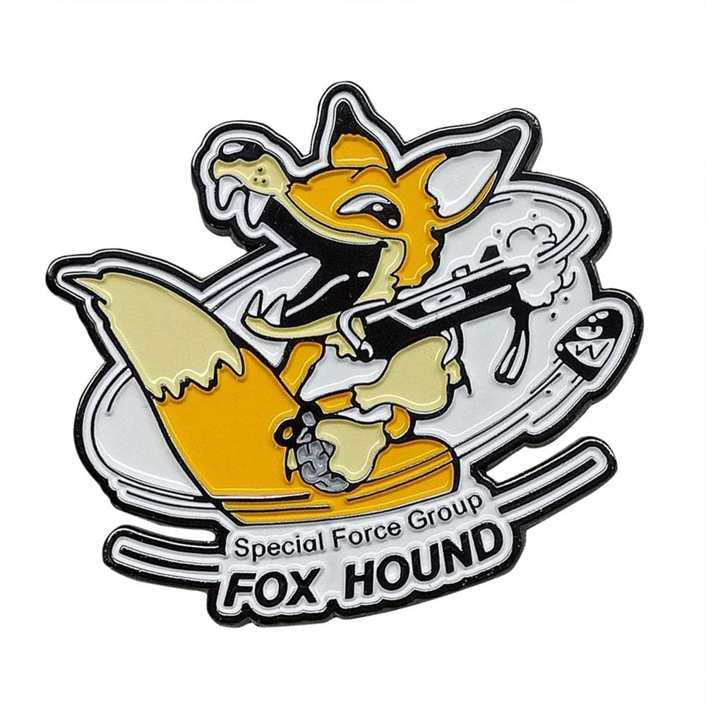 Pin Badge Fanattik Metal Gear Solid Edição Limitada FOXHOUND