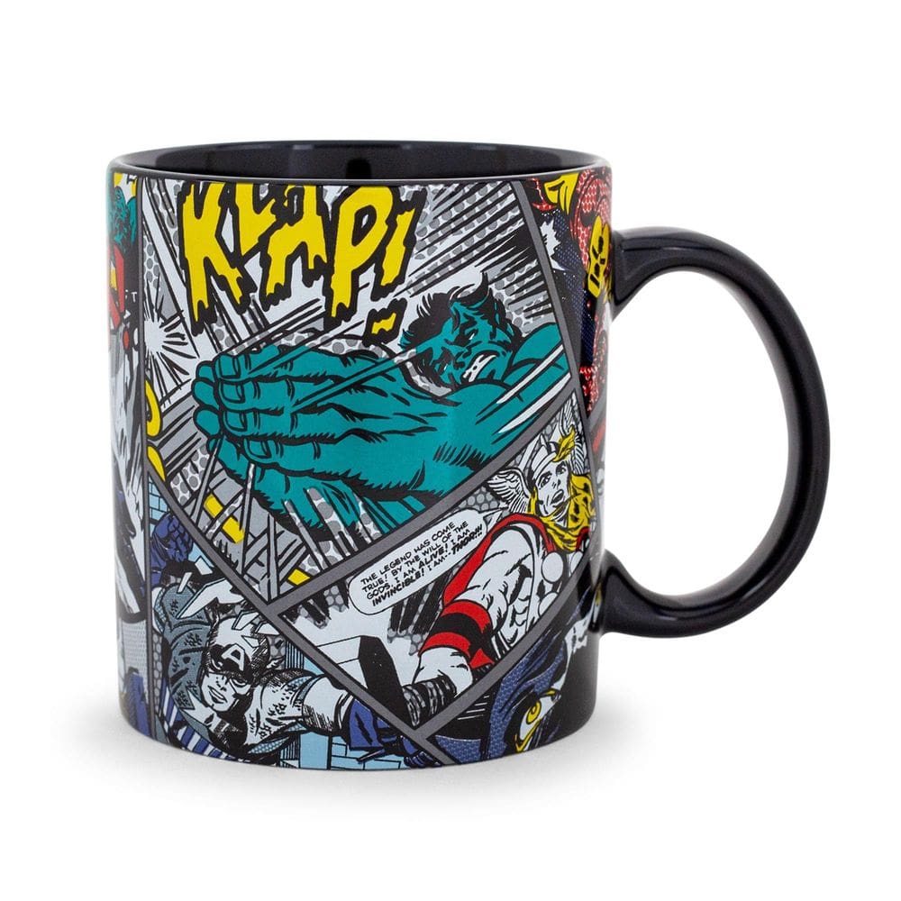 Caneca de cerâmica Marvel Comics Panels 600mL | Xícara de café grande