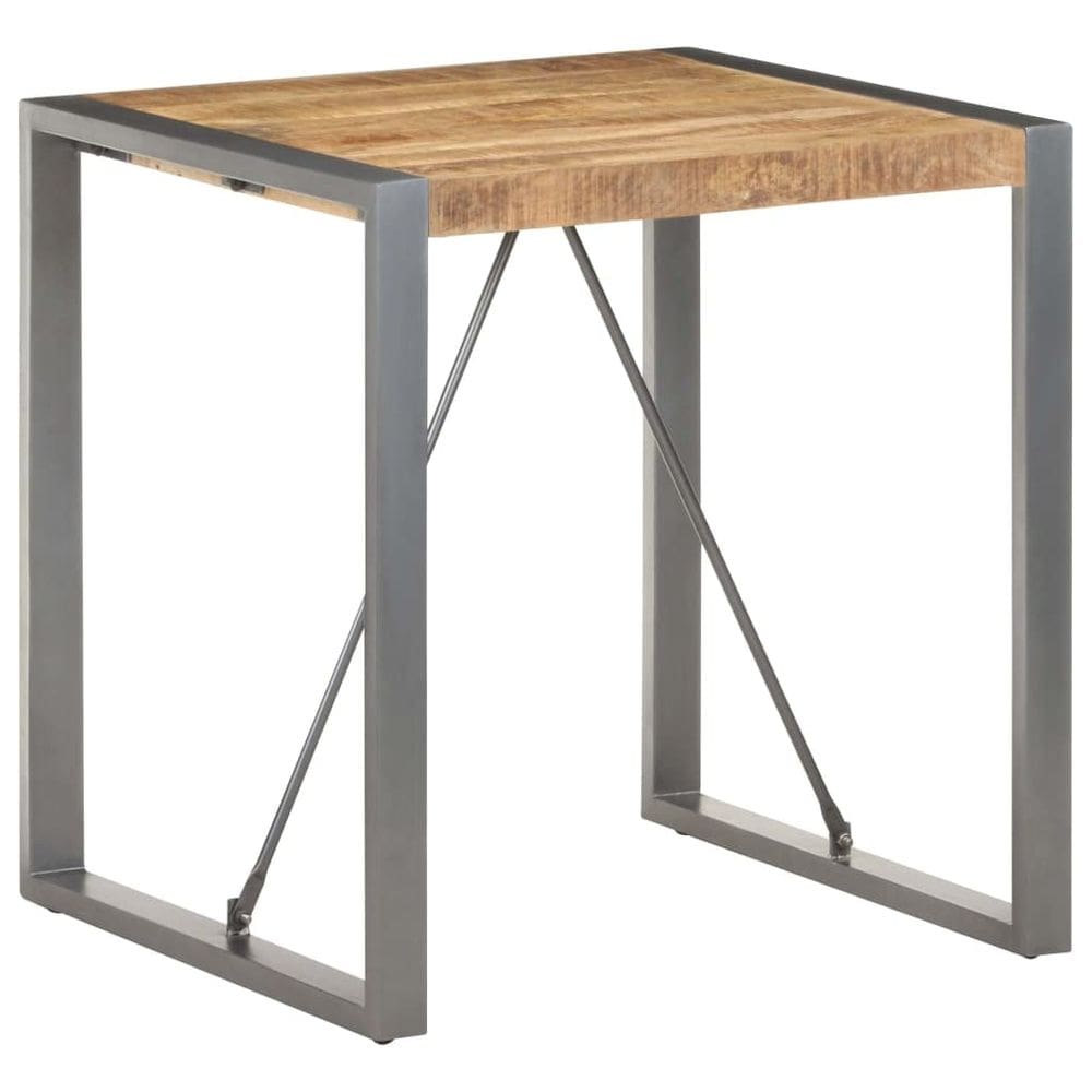 Mesa de jantar VidaXL Solid Rough Mango Wood Square 70x70x75cm