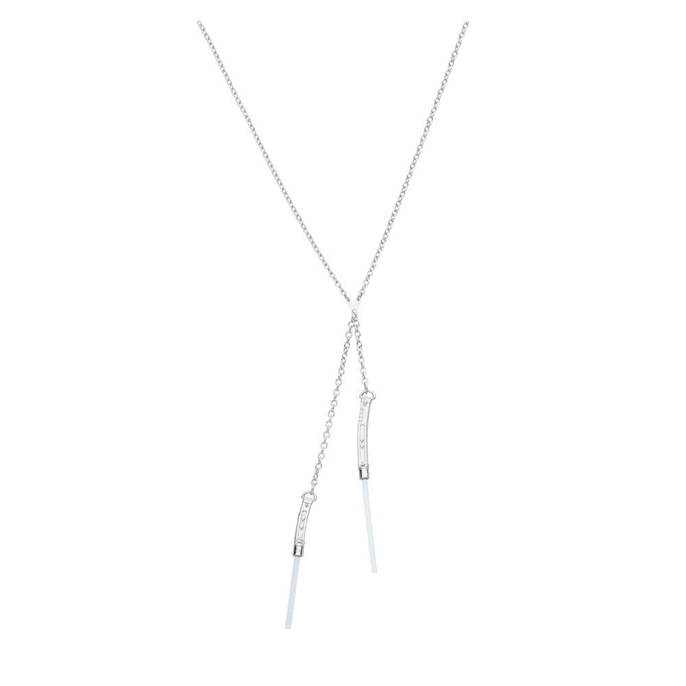 Colar Star Wars Ahsoka Tano Double Drop Lightsabre