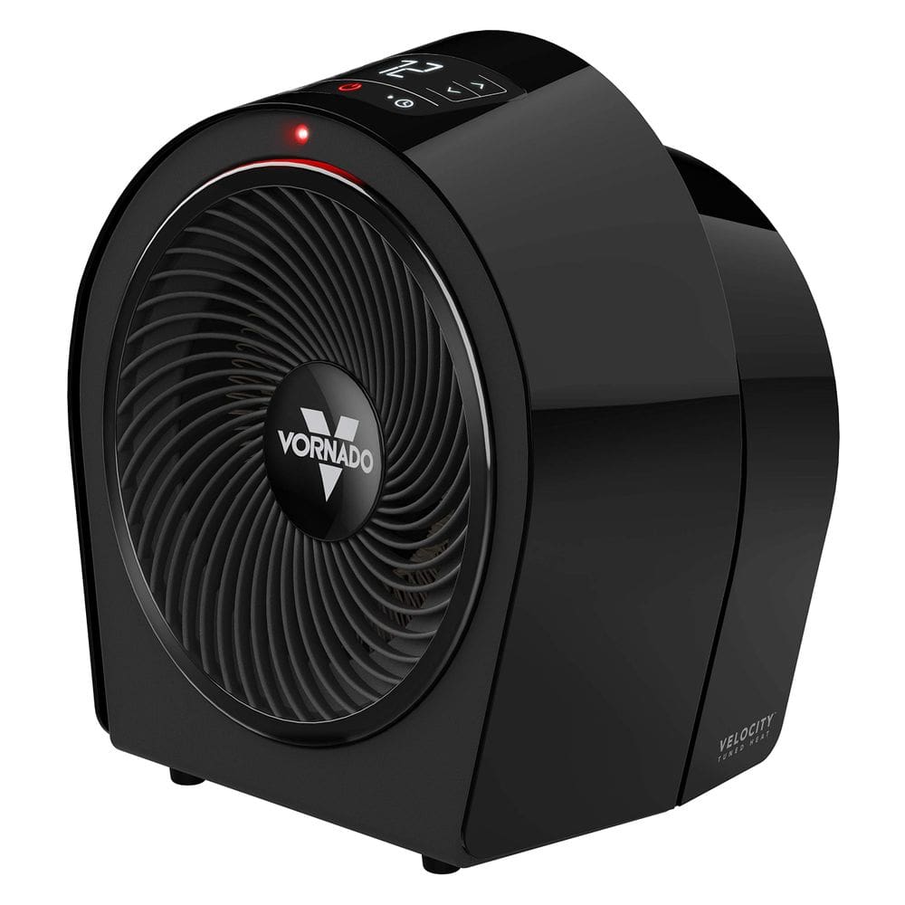 Aquecedor de ambiente Vornado Velocity 3R para sala inteira com temporizador preto