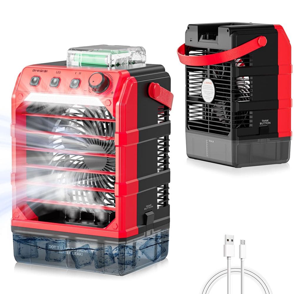 Ventilador de refrigeração portátil Rozlchar para bateria Milwaukee 18V