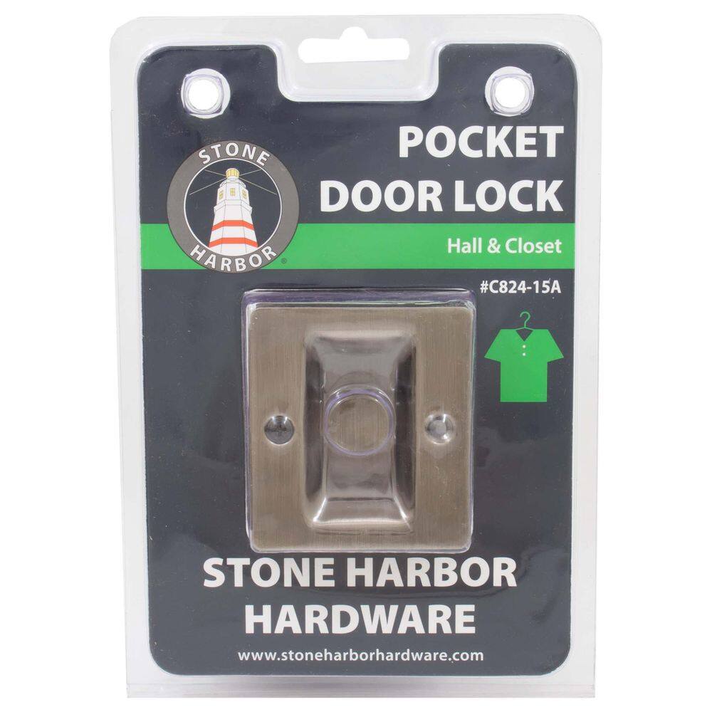 Fechadura de bolso Stone Harbor Hardware Níquel antigo
