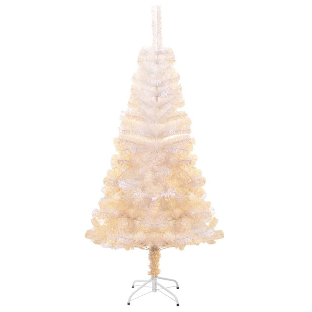 Árvore de Natal artificial vidaXL 150cm com pontas brancas iridescentes