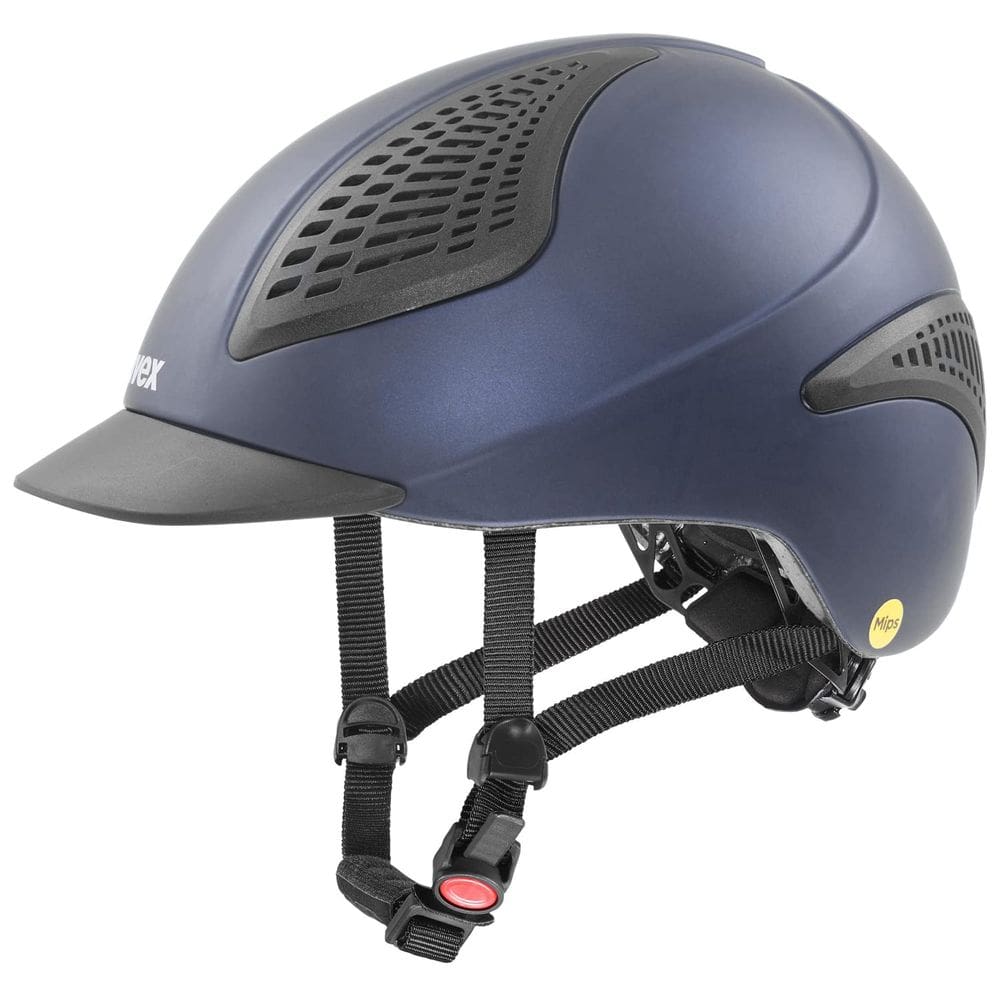 Capacete de equitação uvex exxential II MIPS Navy mat S-M