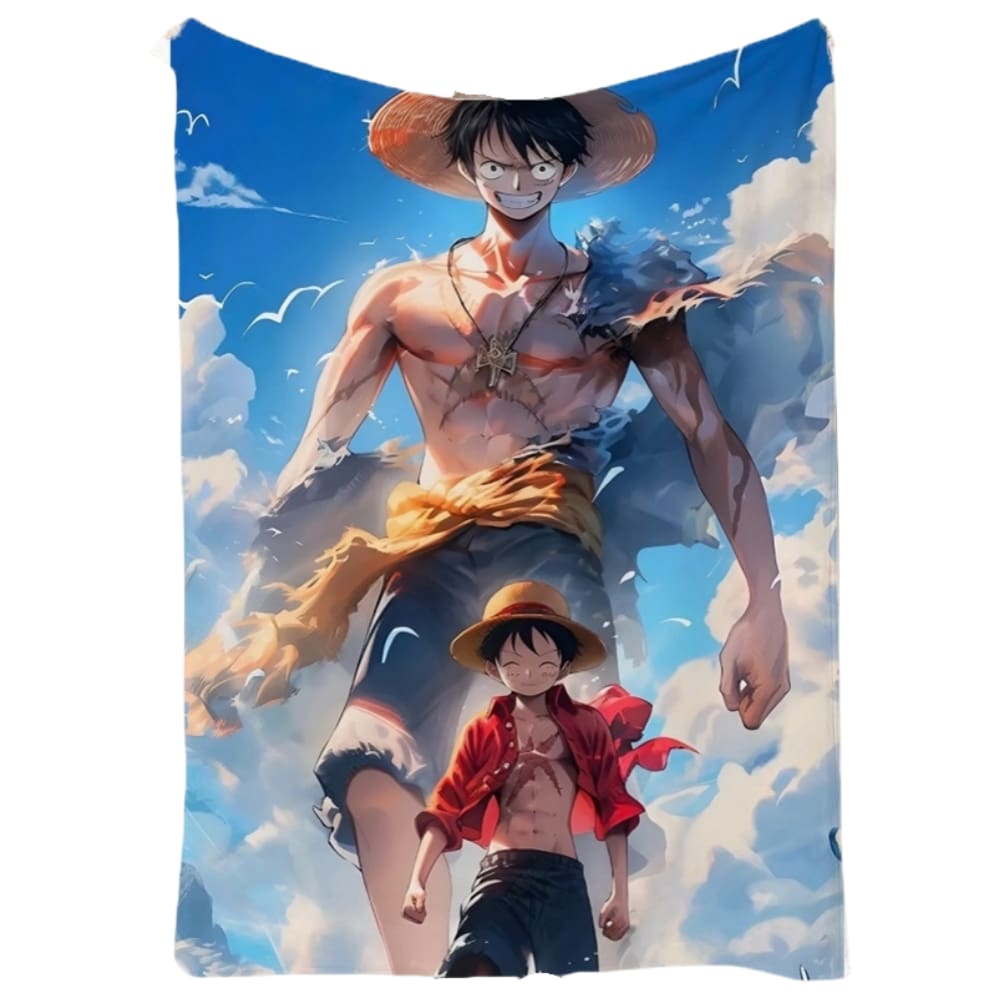 Cobertor SANMUU Flannel Soft Print Luffy Huge Back View