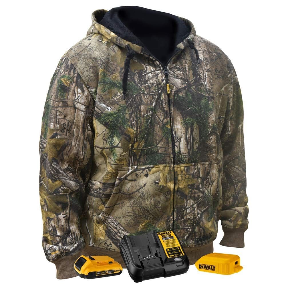 Moletom aquecido DEWALT DCHJ074D1-2X Realtree Xtra Camouflage 2XL