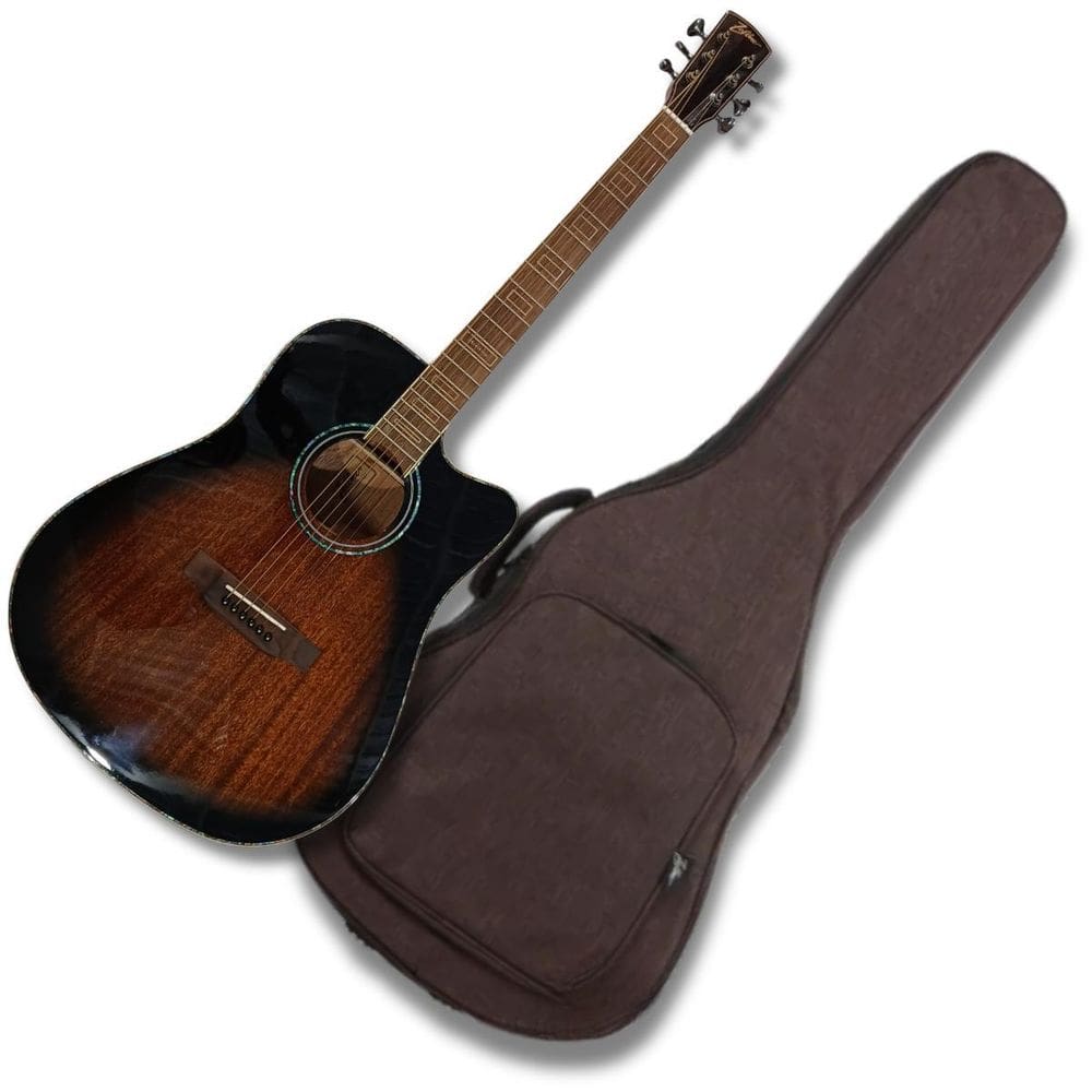 Violão Aço Elétrico Provenance Folk Cutway + Bag Zellmer