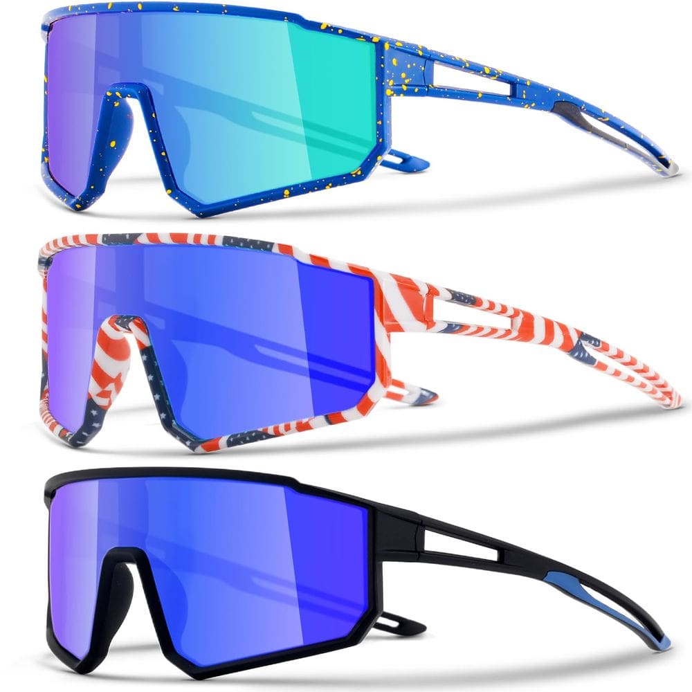 Óculos de sol CMBJJU Kids UV400 Protection 6-14 para meninos e meninas, pacote com 3