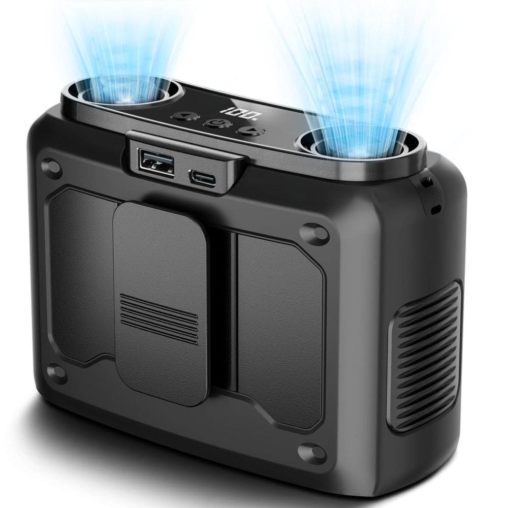 Ventilador de cintura portátil Wavmill 4 em 1 20000mAh recarregável preto