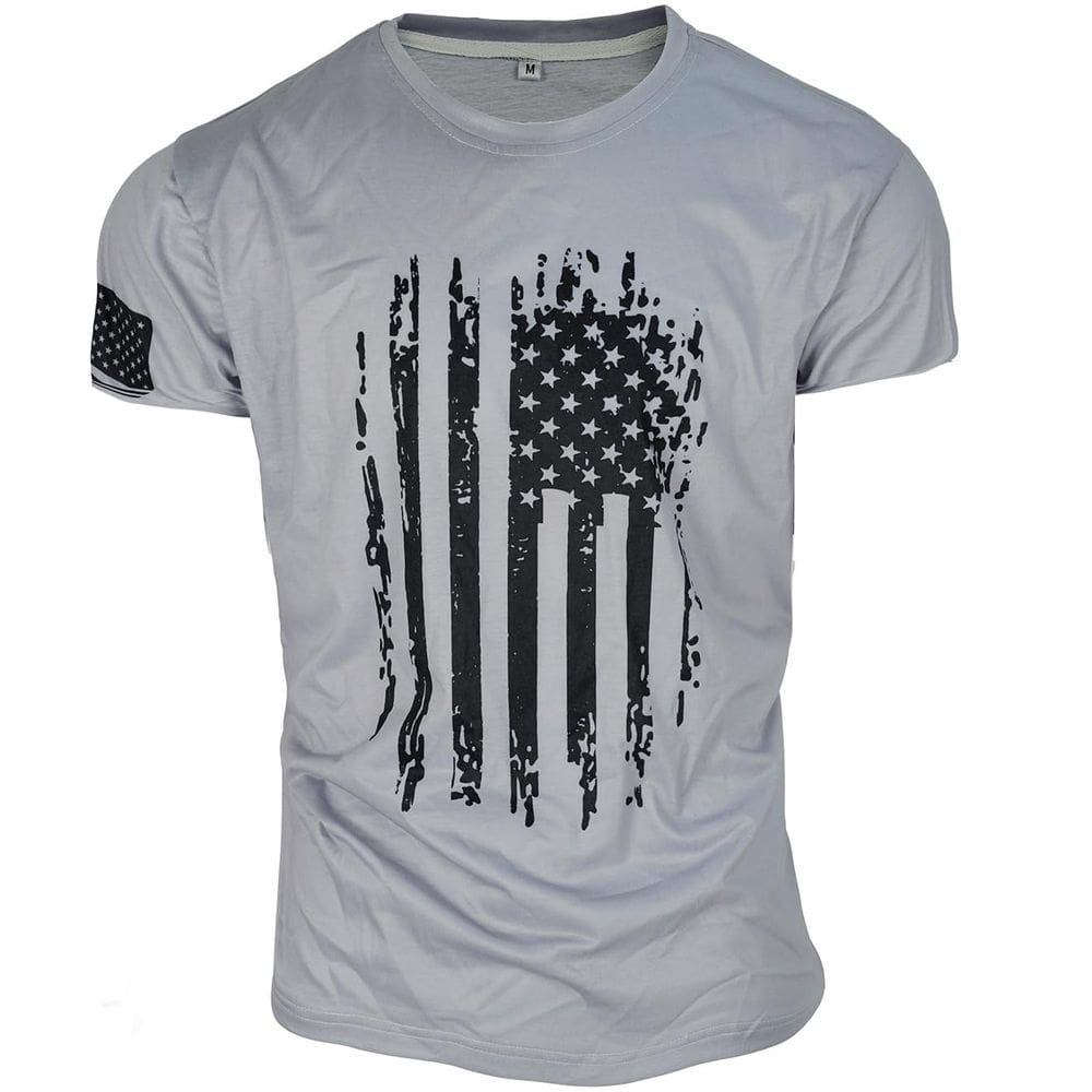 Camiseta masculina DZMDIP de manga curta Patriotic American Design