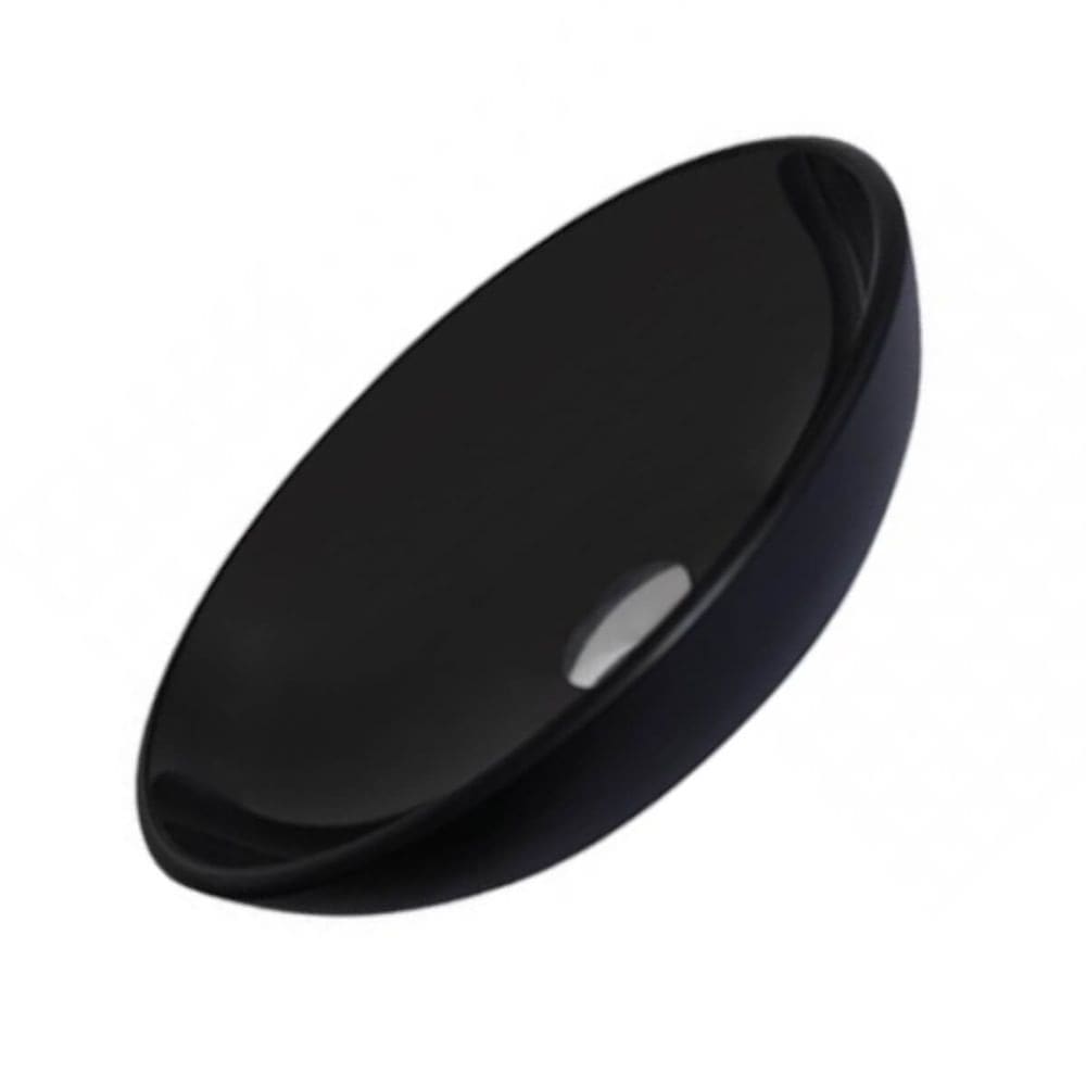 Cuba de Vidro Temperado Preta com Válvula 38,5cm - 048 - CRIS-METAL