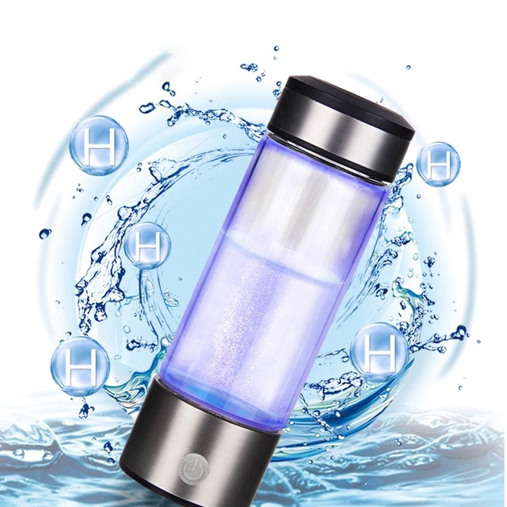 Garrafa de ¨¢gua com gerador de ¨ªons de hidrog ¨ºnio - 400ml