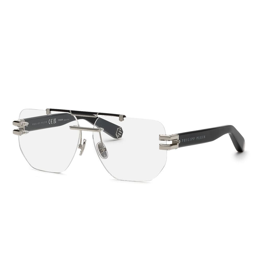 Óculos de sol Philipp Plein VPP 087 M Palladium com preto