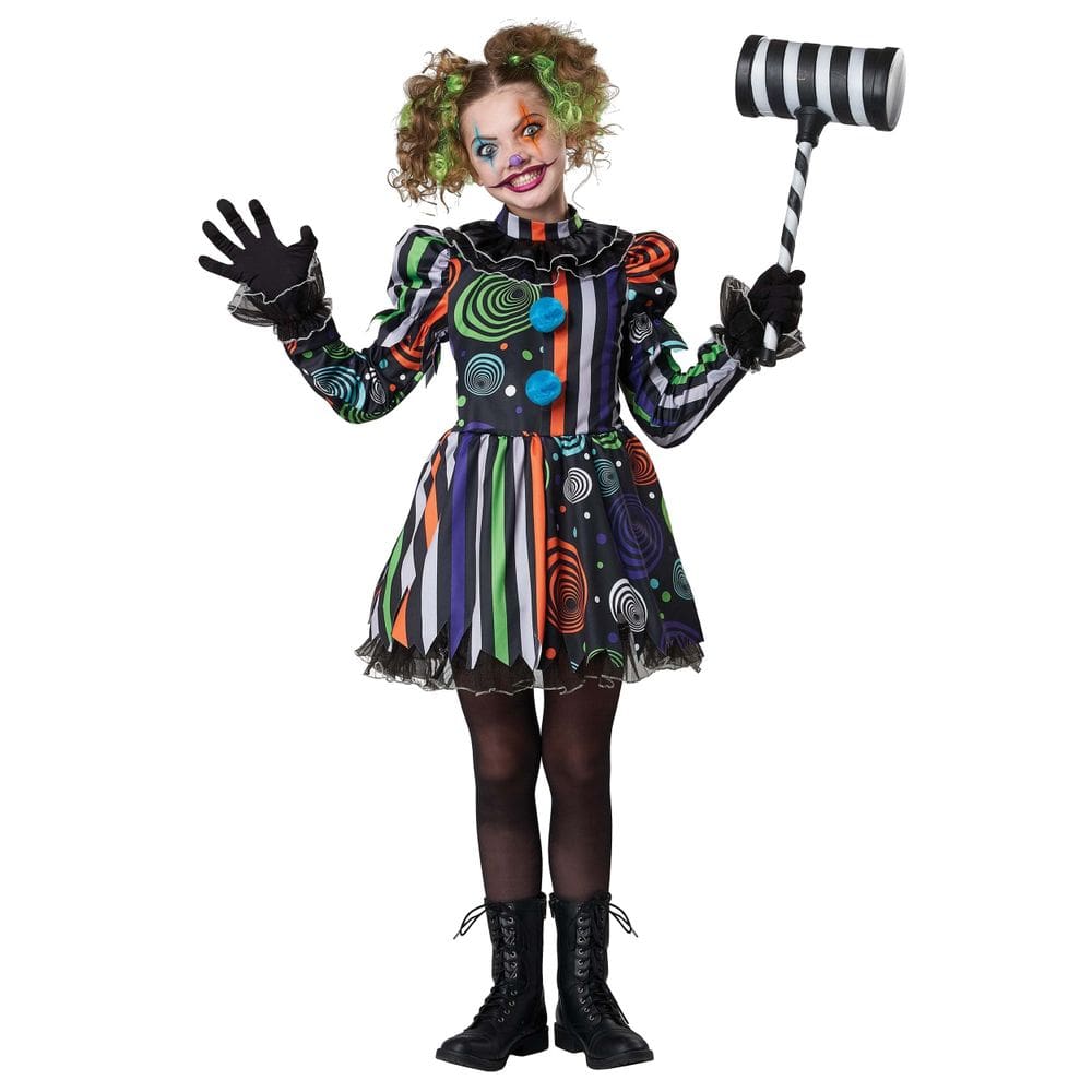 Fantasia California Costumes Neon Nightmare Clown Girl Small