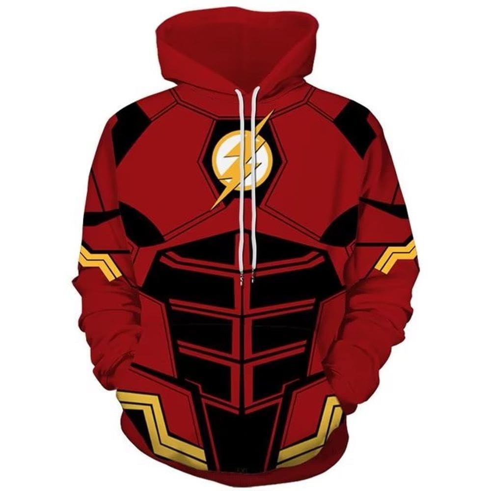 Moletom com capuz DC Comics Justice League The Flash 7D impresso digital