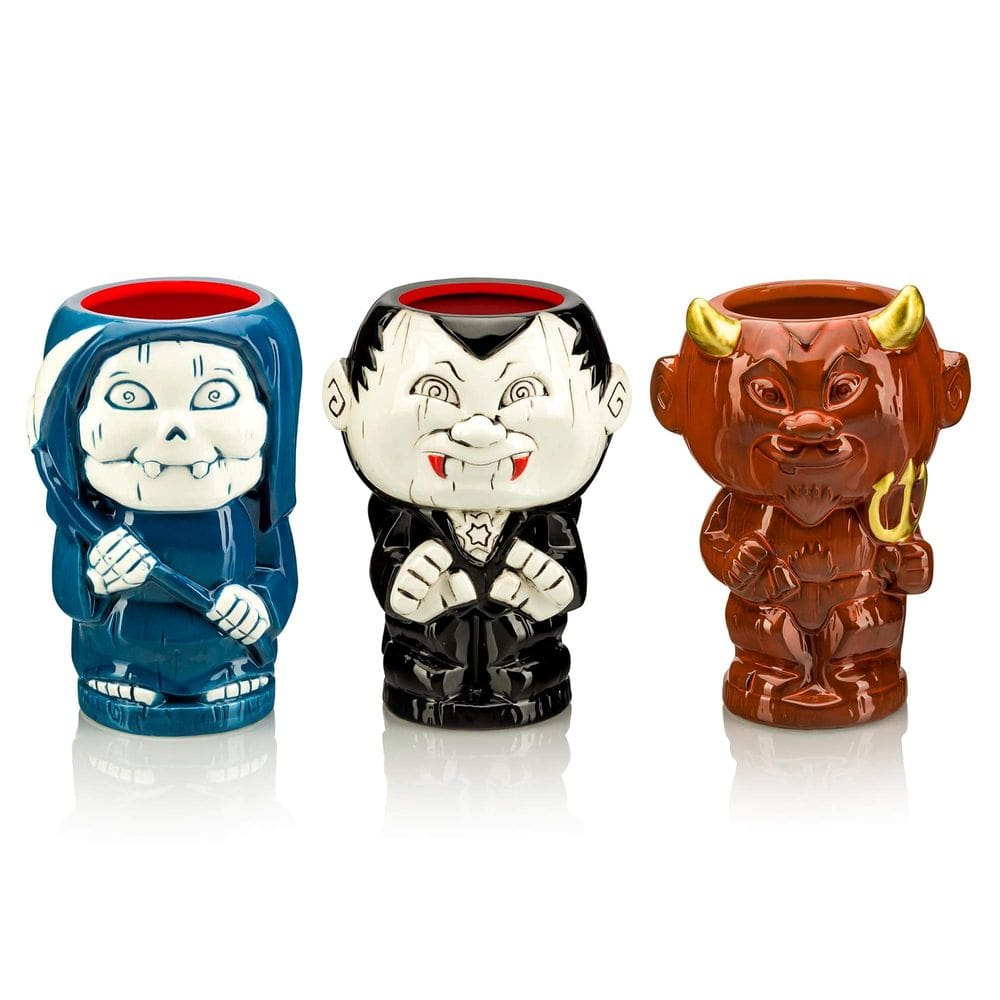 Conjunto de canecas Geeki Tikis Garbage Pail Kids Grim Jim Hot Scott Nasty