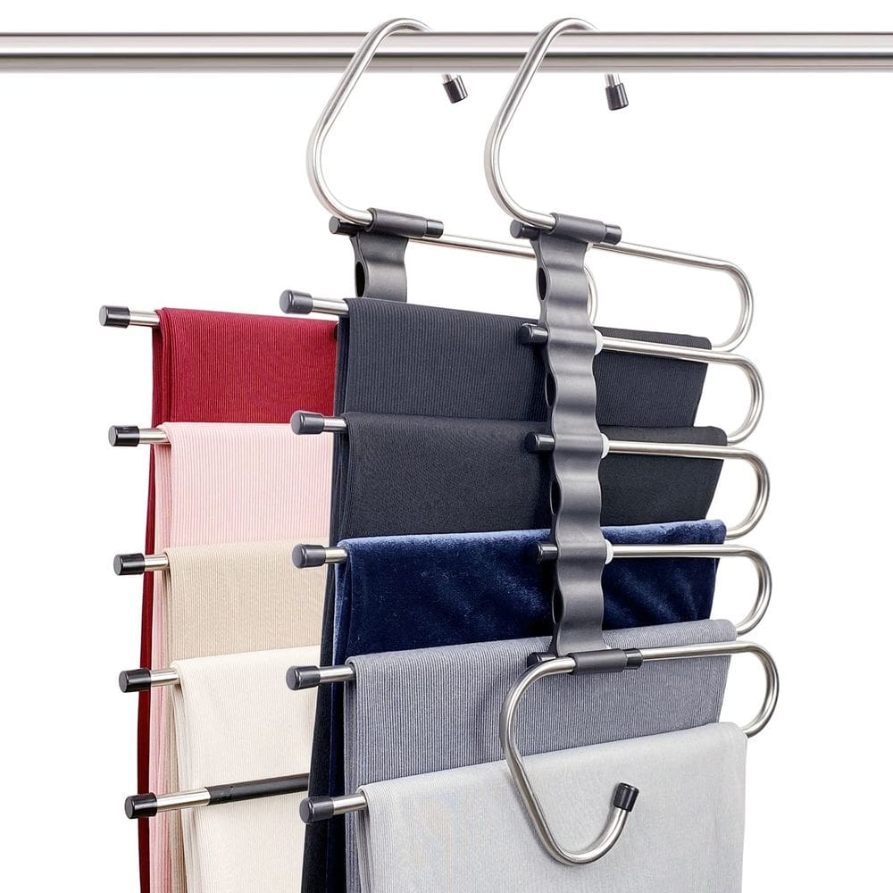 Cabides para calças FeeraHozer Magic Space Saving, pacote com 2 clipes