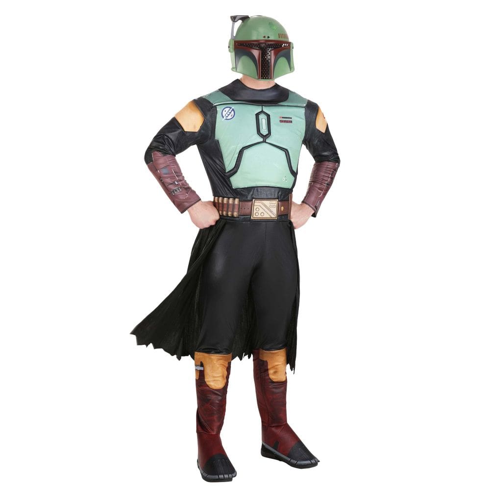 Costume Jazwares Star Wars Boba Fett Deluxe para adultos masculinos