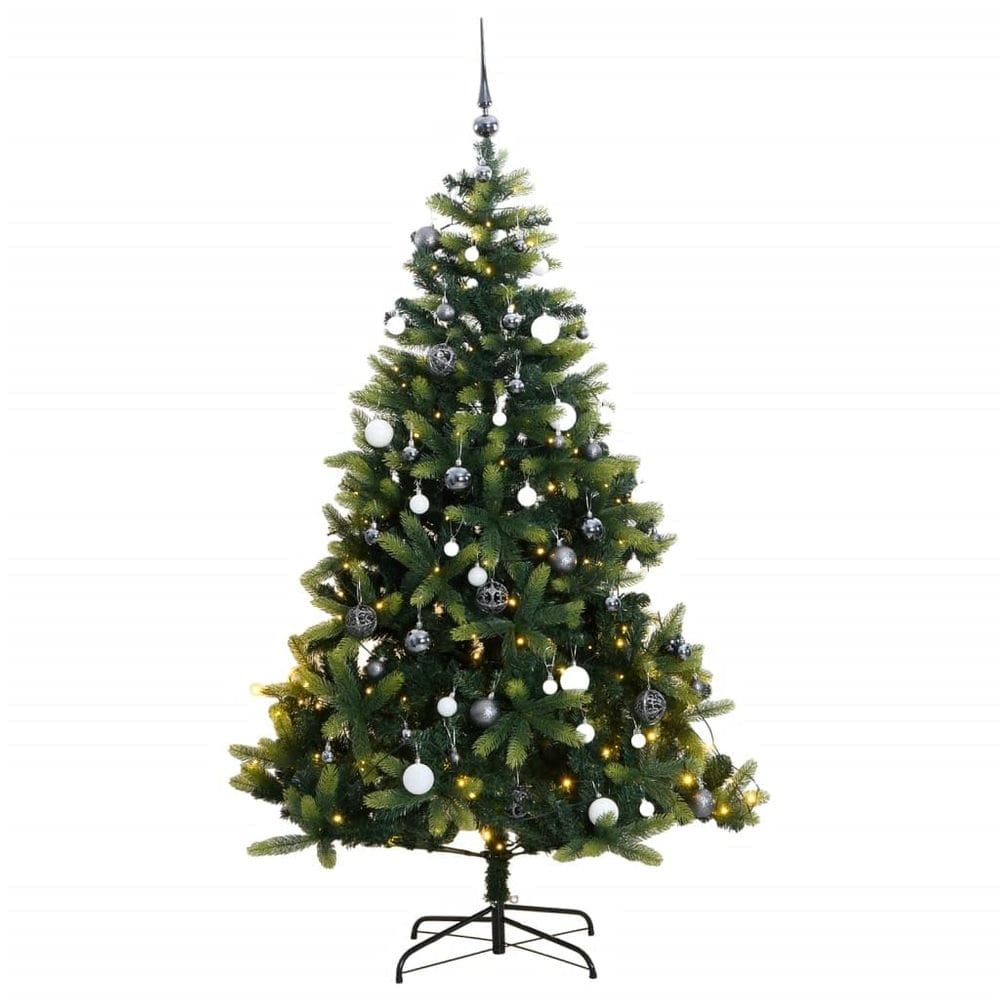 Árvore de Natal vidaXL Artificial com dobradiça 180cm com 300 LEDs